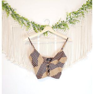 Cider Floral Criss Cross Crop Top Size XS